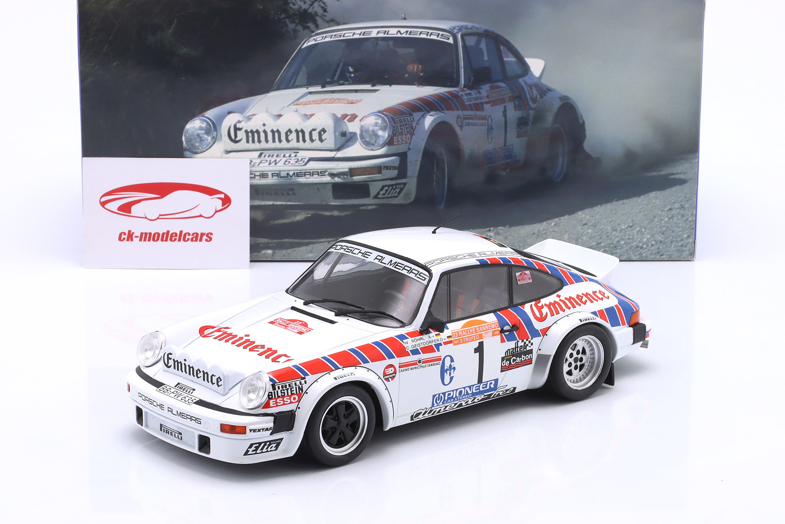 WERK83 1:18 Porsche 911 SC Gr.4 #1 Rallye San Remo 1981 Röhrl