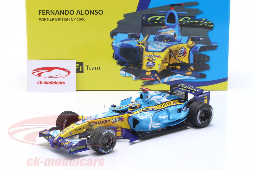 Minichamps 1:18 Fernando Alonso Renault R26 #1 Winner British GP