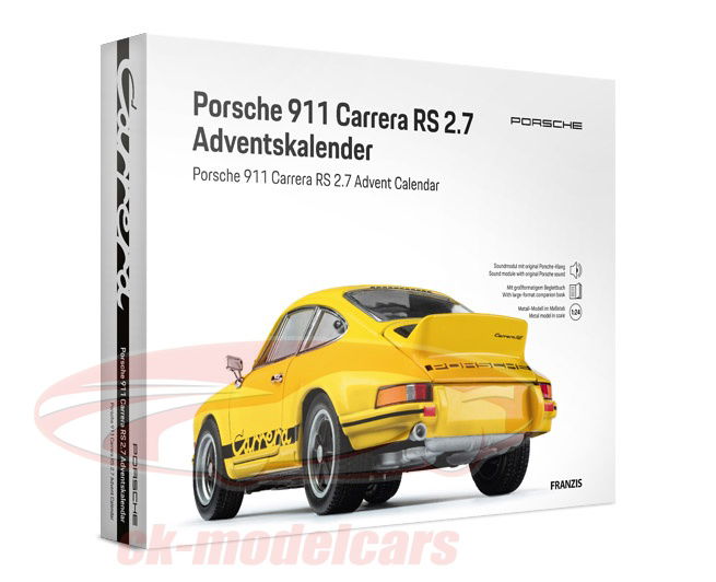 Porsche RS Advent calendar: Porsche 911 Carrera RS 2.7 yellow 1:24