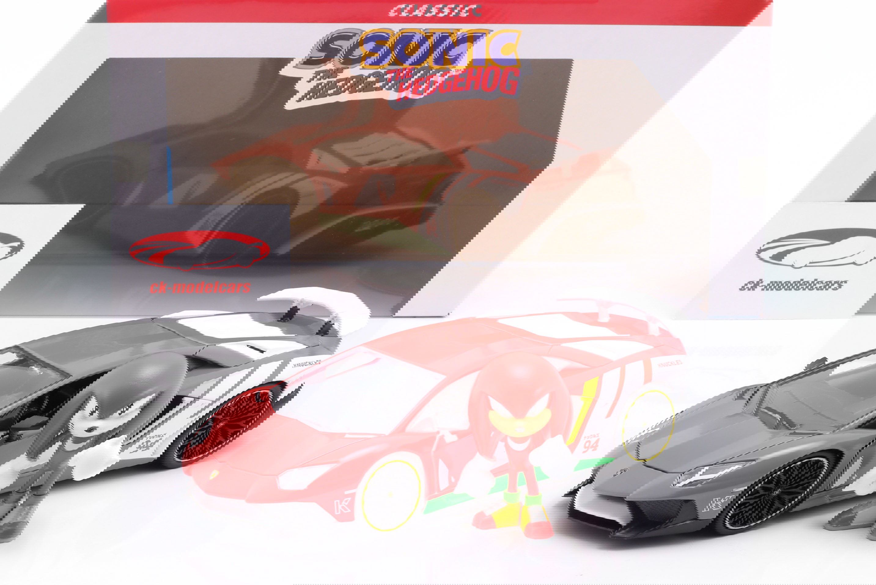 Jadatoys 1:24 Knuckles Lamborghini Aventador SV red / white 9336264314R00  model car 9336264314R00 4006333100604