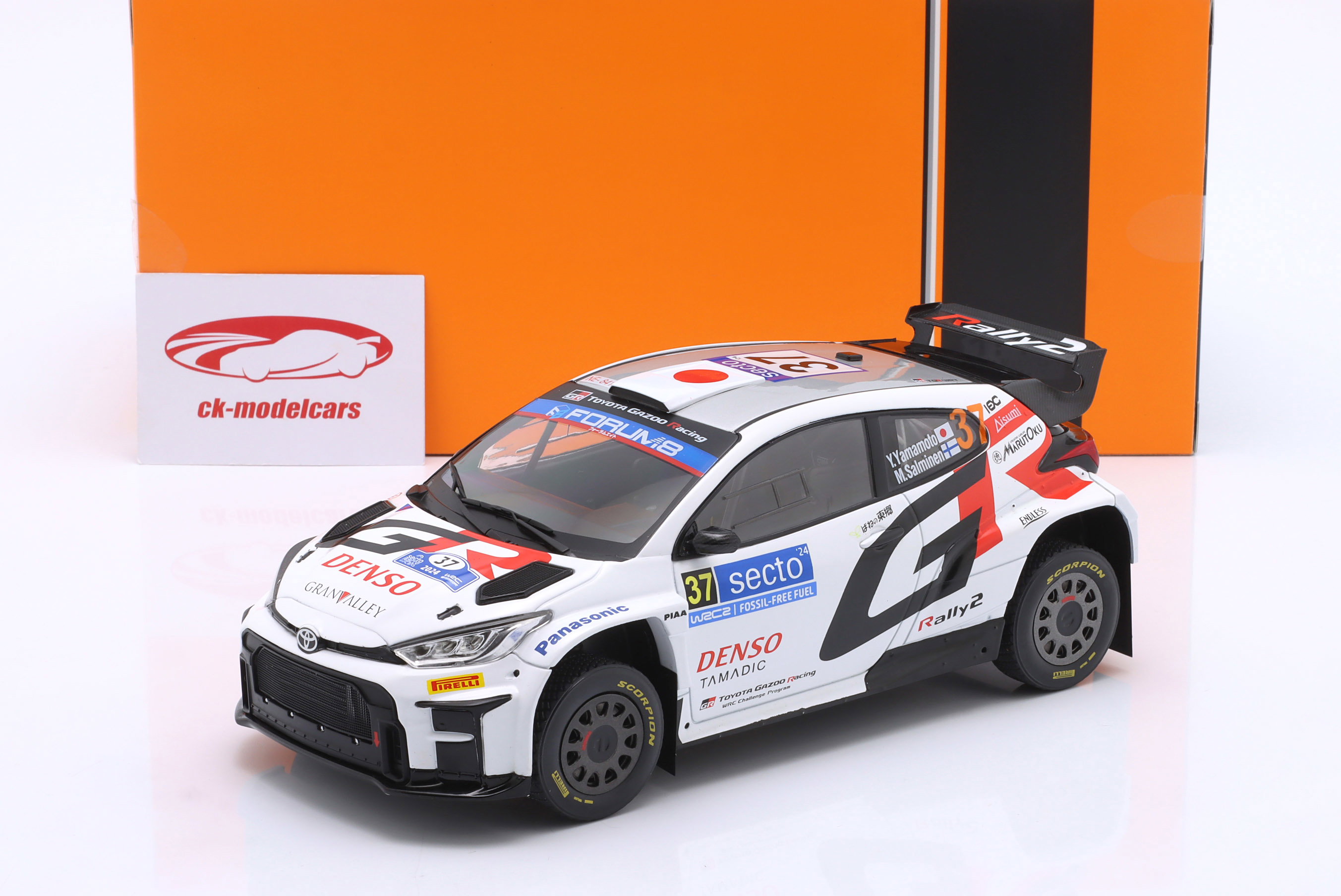 ミニカー TOYOTA GR Yaris Rally 2 Rally Sweden2024 スパーク 1/43 Toyota GR Yaris Rally 2 Toyota Gazoo Racing RC2