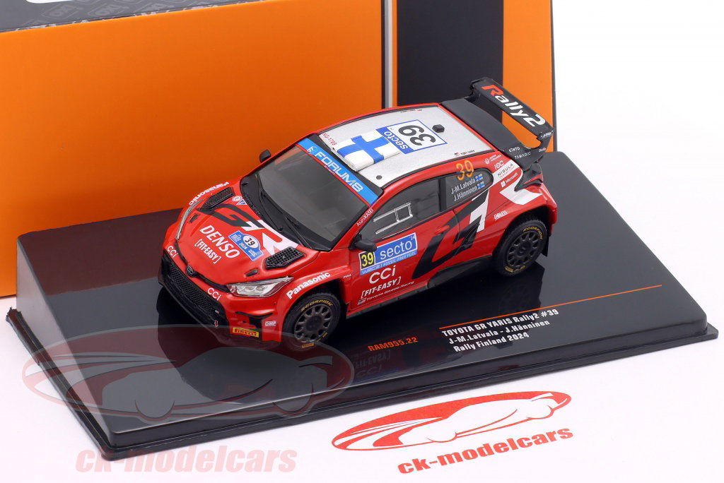 Ixo 1:43 Toyota GR Yaris Rally2 #39 6th rally Finland 2024 Latvala
