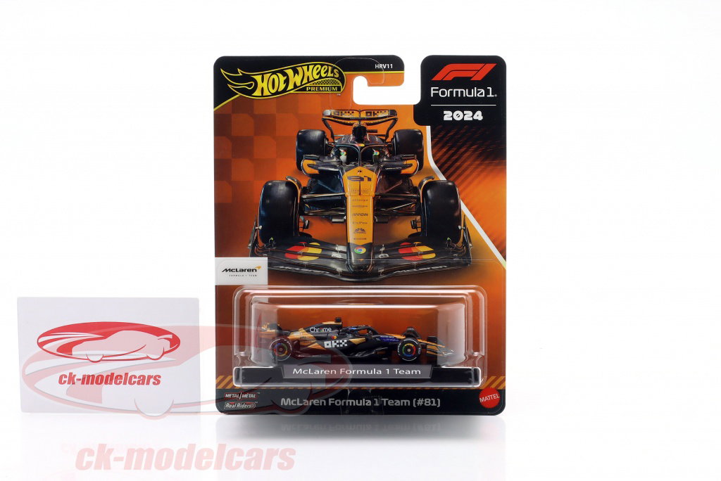 HotWheels 1:64 Oscar Piastri McLaren MCL38 #81 fórmula 1 2024