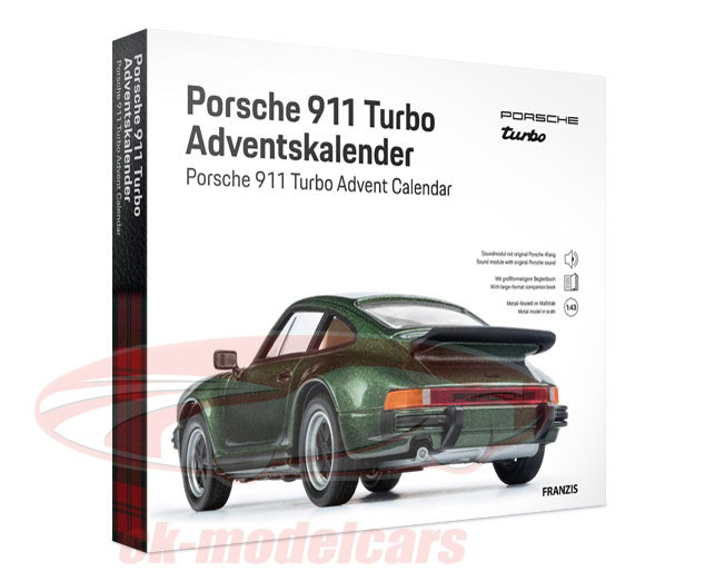 Porsche Turbo Advent calendar: Porsche 911 Turbo oak green