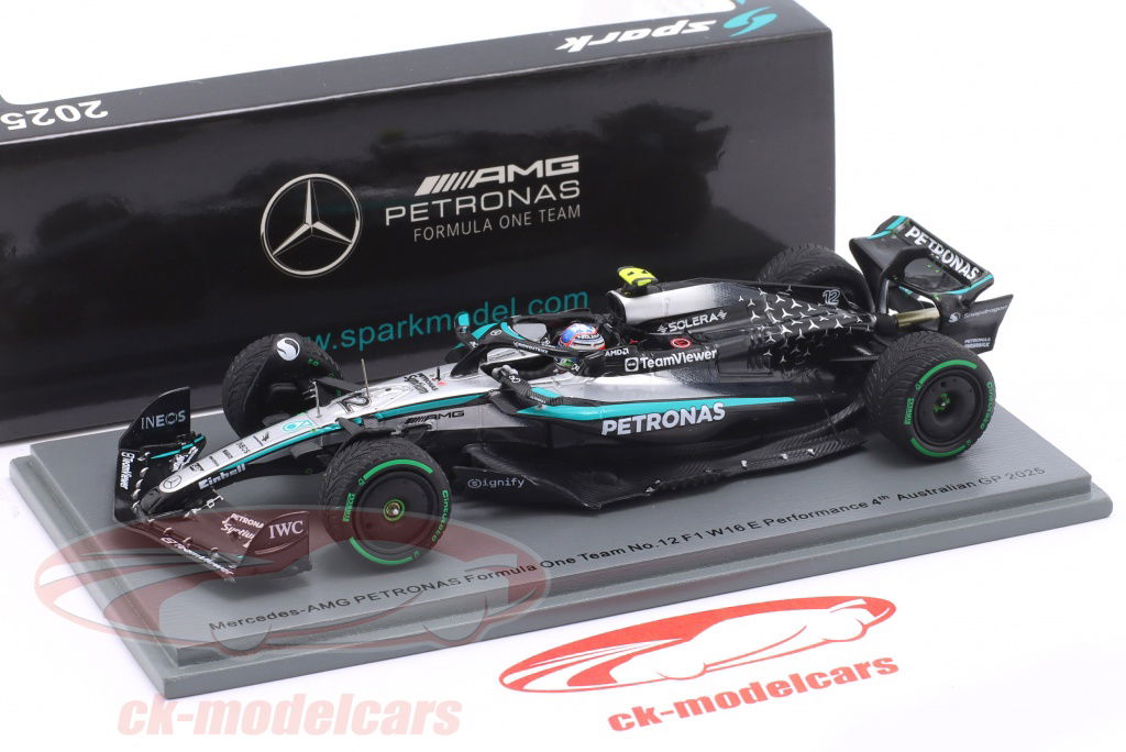 Spark 1:43 Kimi Antonelli Mercedes F1 W16E #12 4th Australia GP