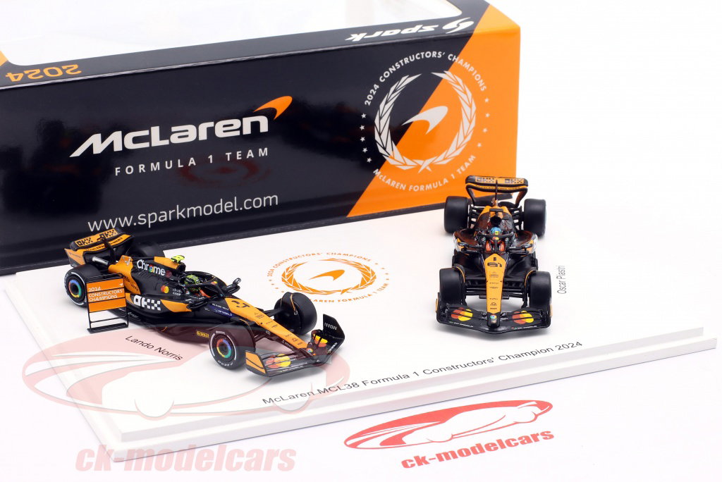 Spark 1:64 2-Car Set Norris #4 & Piastri #81 Constructors' World