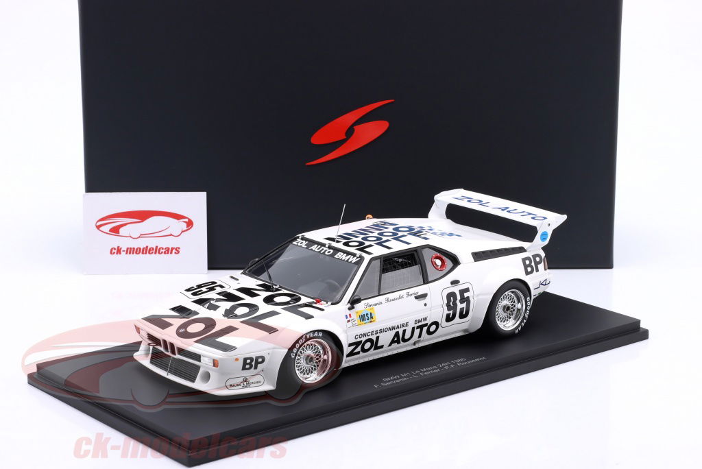 Spark 1:18 BMW M1 #95 24h LeMans 1980 Sérvanin, Ferrier, Rousselot