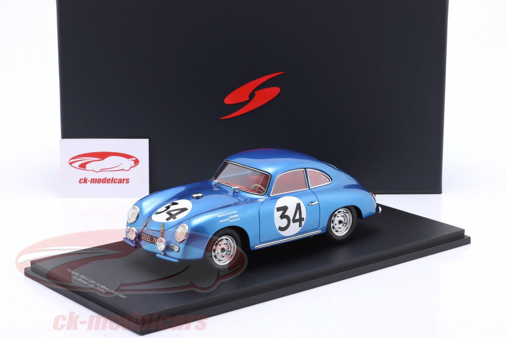 Spark 1:18 Porsche 356 A #34 24h LeMans 1956 Bourel, Slotine