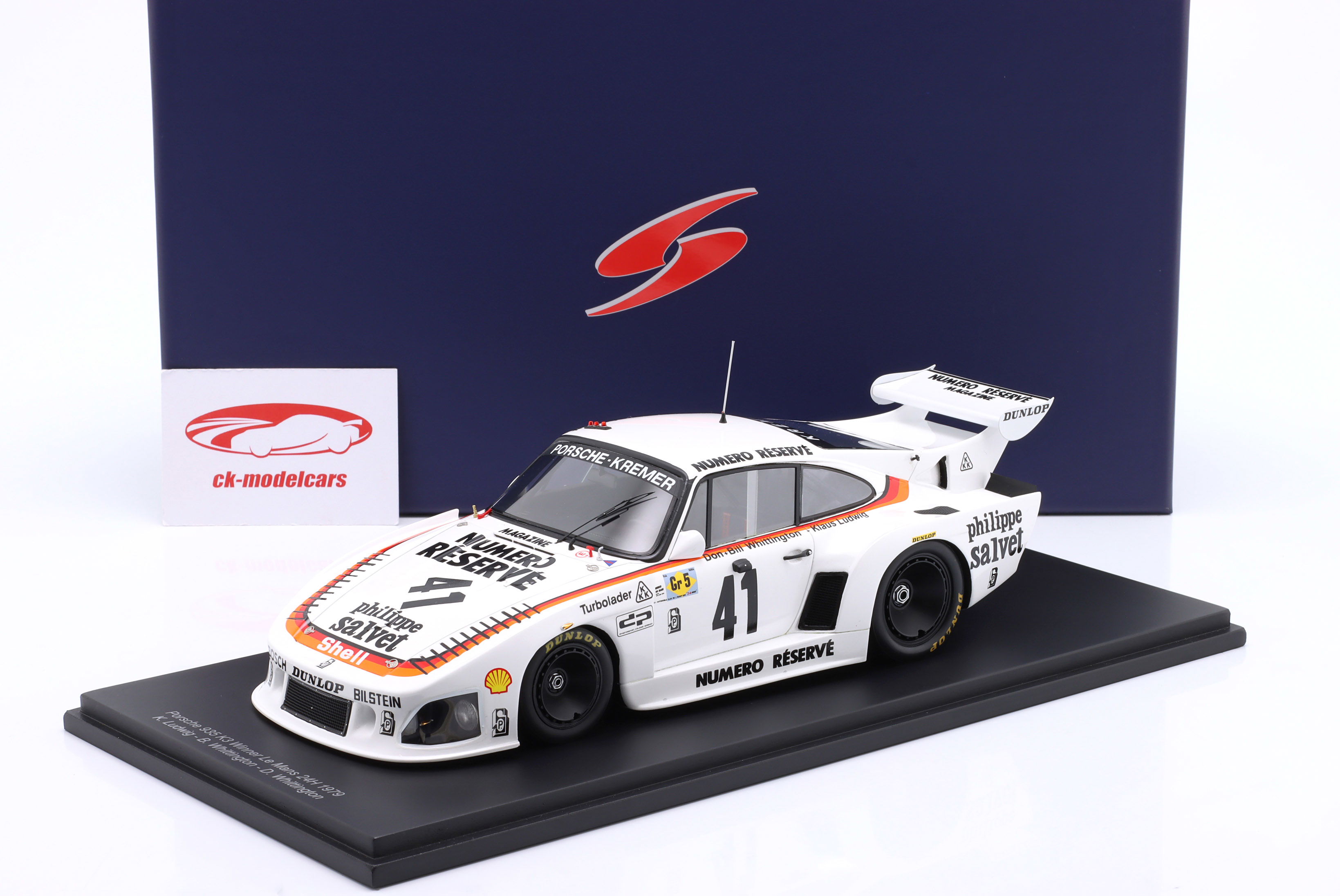 ミニカー Porsche 935 Spark Model Spark 1:18 Porsche 935 K3 #41 Winner 24h LeMans 1979 Kremer Racing