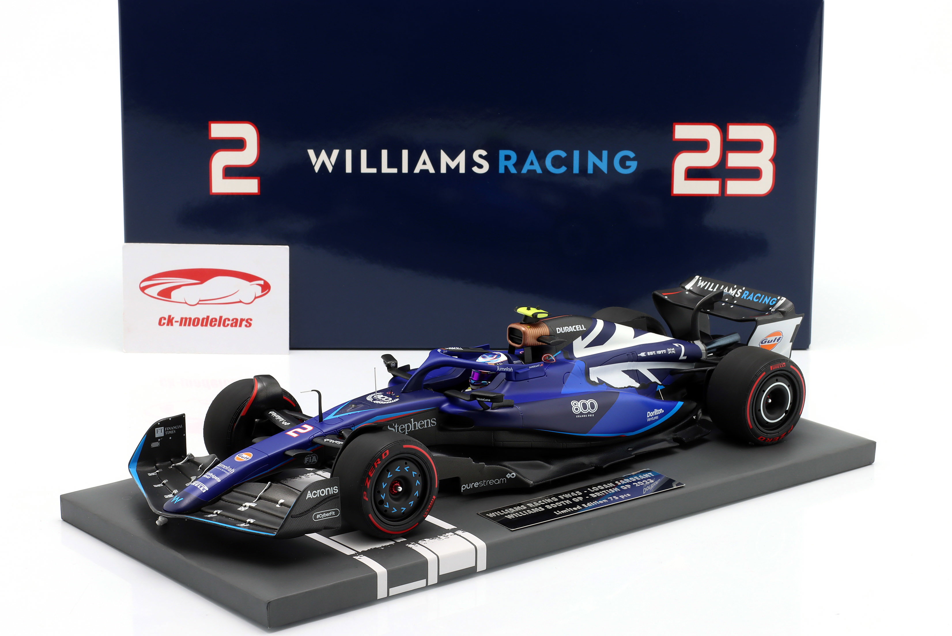Minichamps 1:18 Logan Sargeant Williams FW45 #2 British GP Formula