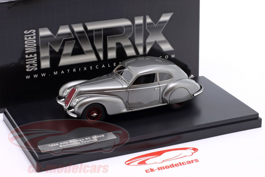 Matrix 1:43 Alfa Romeo 6C 2500S Berlinetta Touring year 1939 grey Matrix 1:43 Alfa Romeo 6C 2500S Berlinetta Touring year 1939 grey