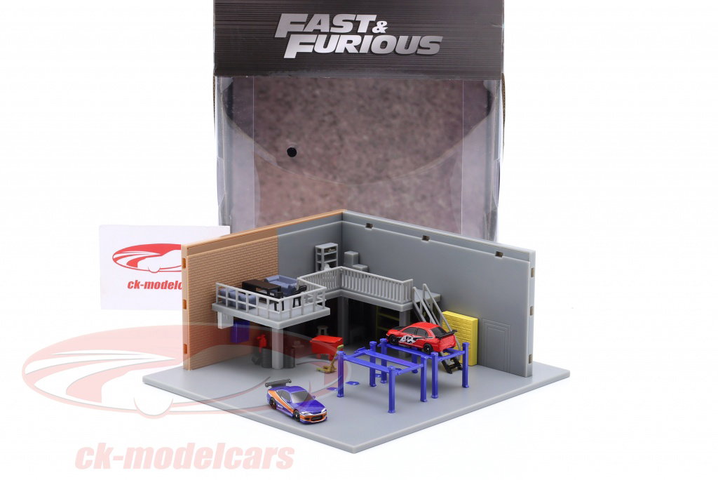 Jadatoys Han's ガレージ Fast & Furious Diorama-Set 9336403314R00