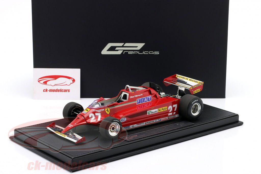 GP Replicas 1:18 G. Villeneuve Ferrari 126CK #27 winner Spain GP