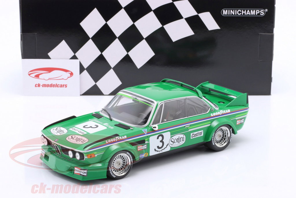 BMW 30 CSL 1/18 スケールモデルミニカー Minichamps 1:18 BMW 3.0 CSL #3 Winner Brno 1978 Finotto, Facetti
