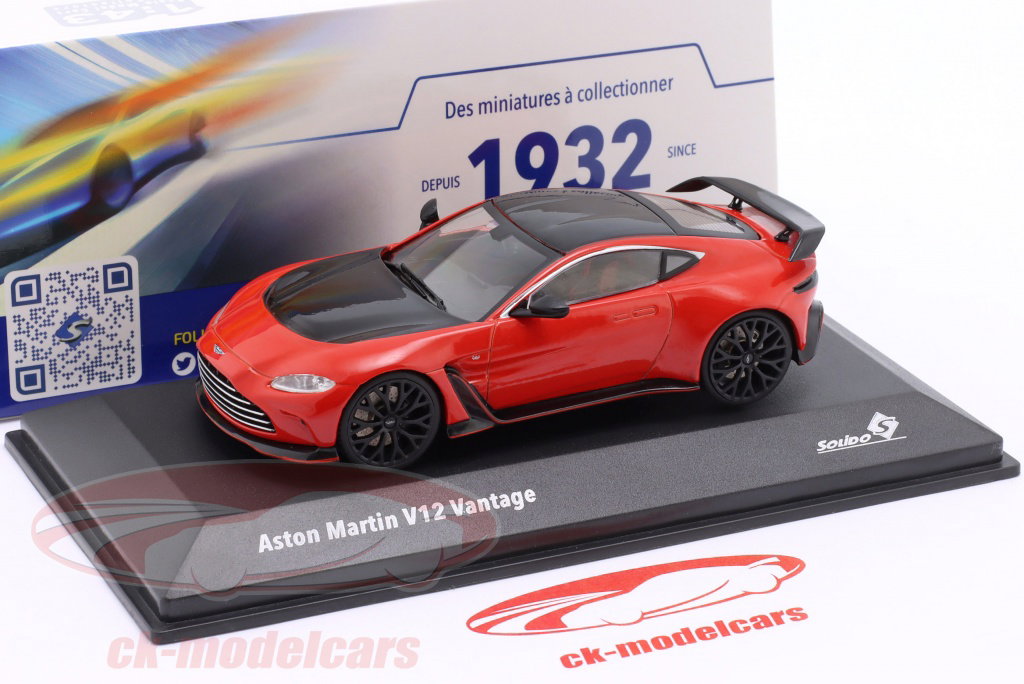 Solido 1:43 Aston Martin Vantage V12 year 2023 scorpus red