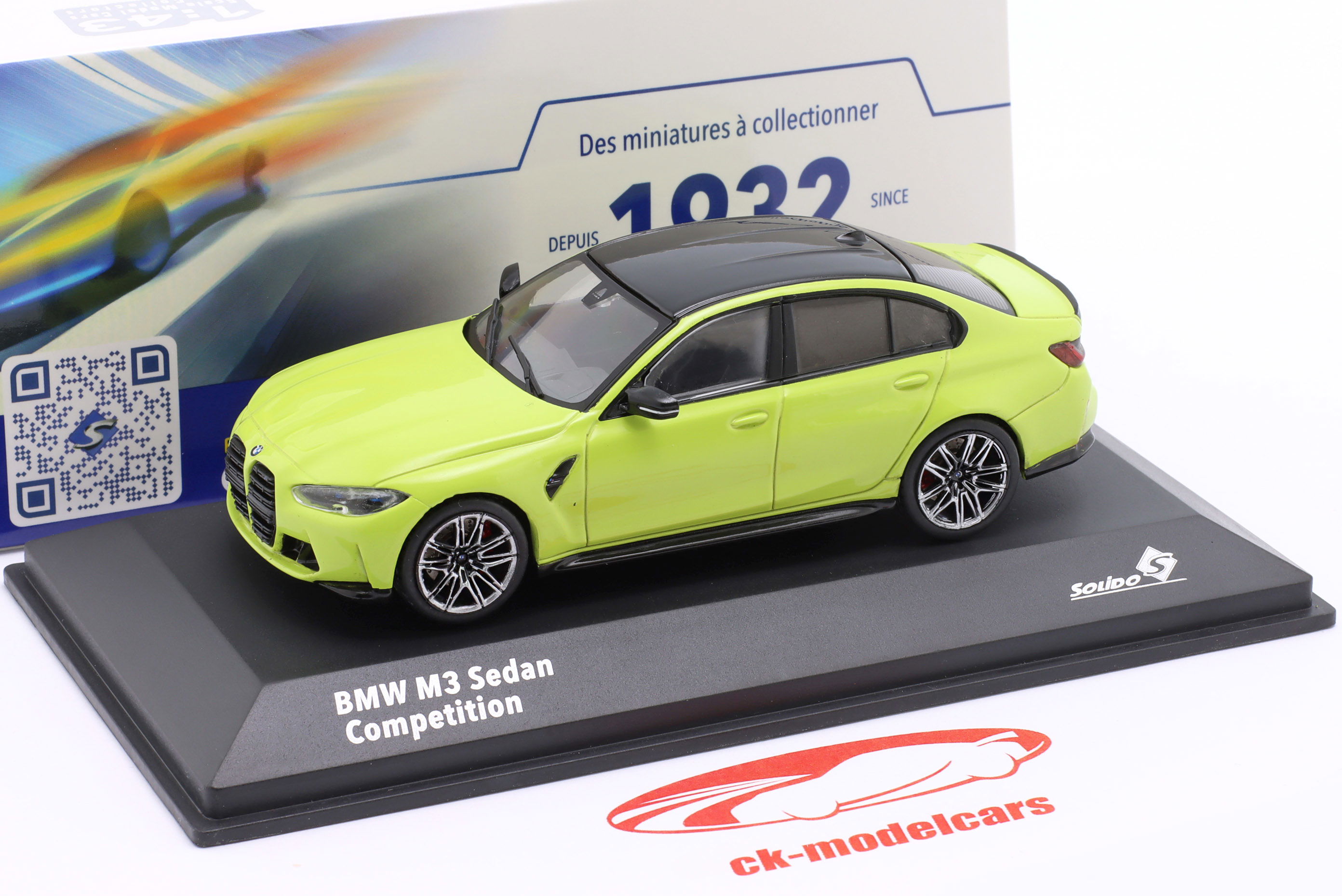 1/43 BMW M3 コンペティション G80 Solido 1:43 BMW M3 (G80) Competition Sedan Bouwjaar 2023 Sao Paulo