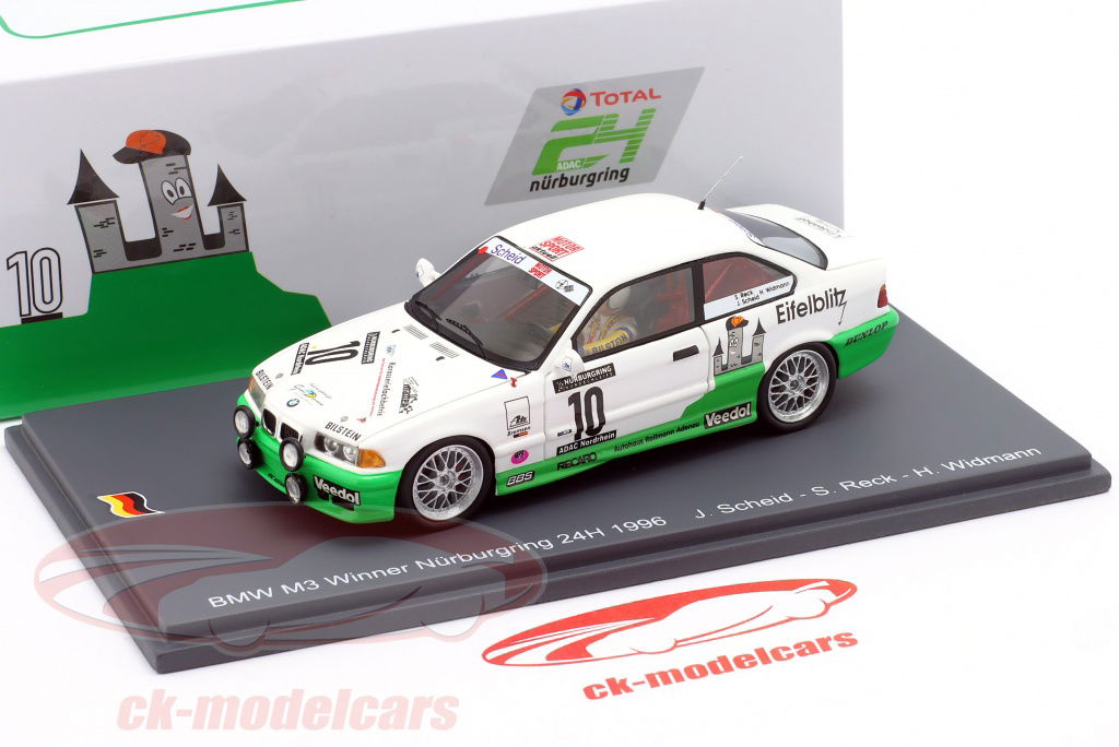 Spark 1:43 BMW M3 E36 Eifelblitz #10 Winner 24h Nürburgring 1996