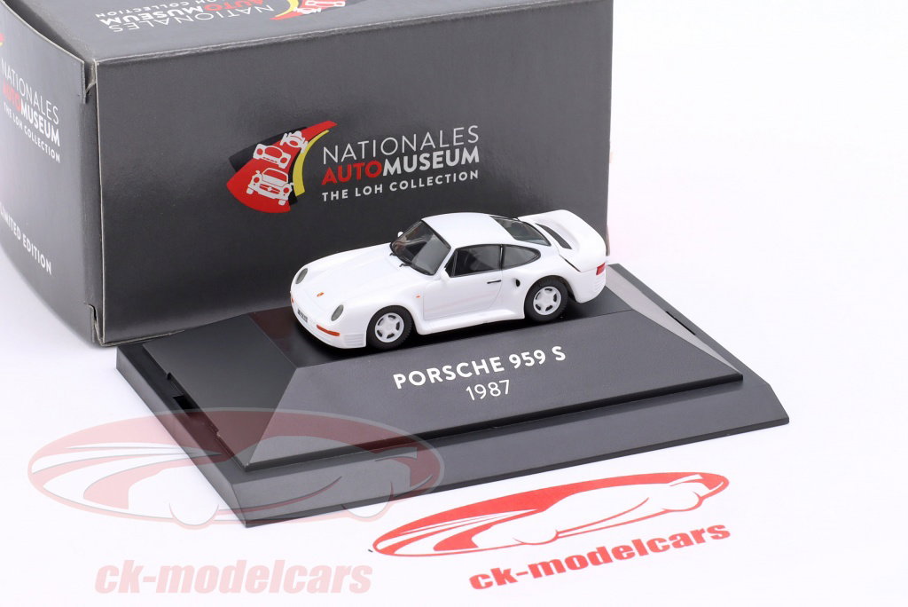 Herpa 1:87 Porsche 959 S year 1987 white CK97799 model car CK97799