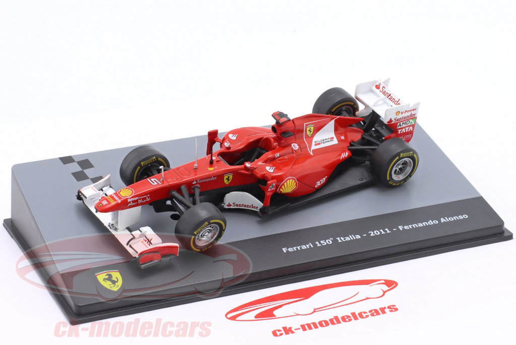 Altaya 1:43 Fernando Alonso Ferrari 150th Italia #5 Formula 1 2011