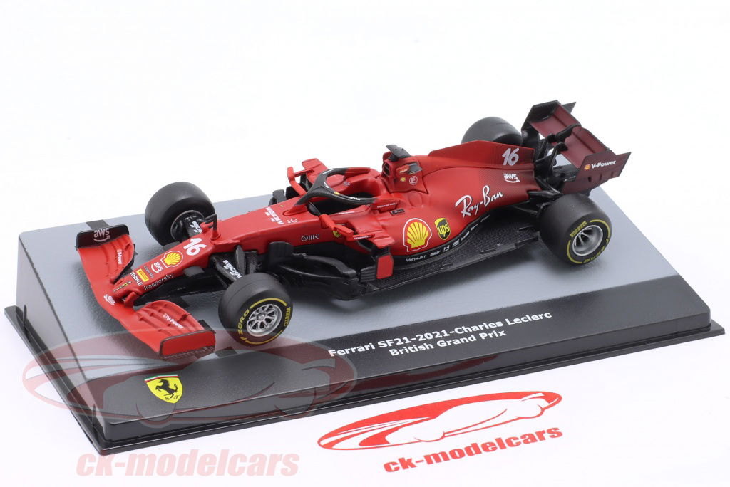 Ferrari SF21 Charles Leclerc 2021年イギリスGP Altaya 1:43 Charles Leclerc Ferrari SF21 #16 2nd British GP