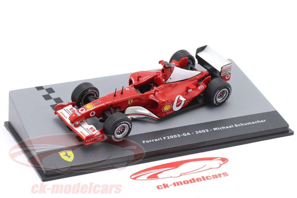 Altaya 1:43 Michael Schumacher Ferrari F2003-GA #1 式 1 世界
