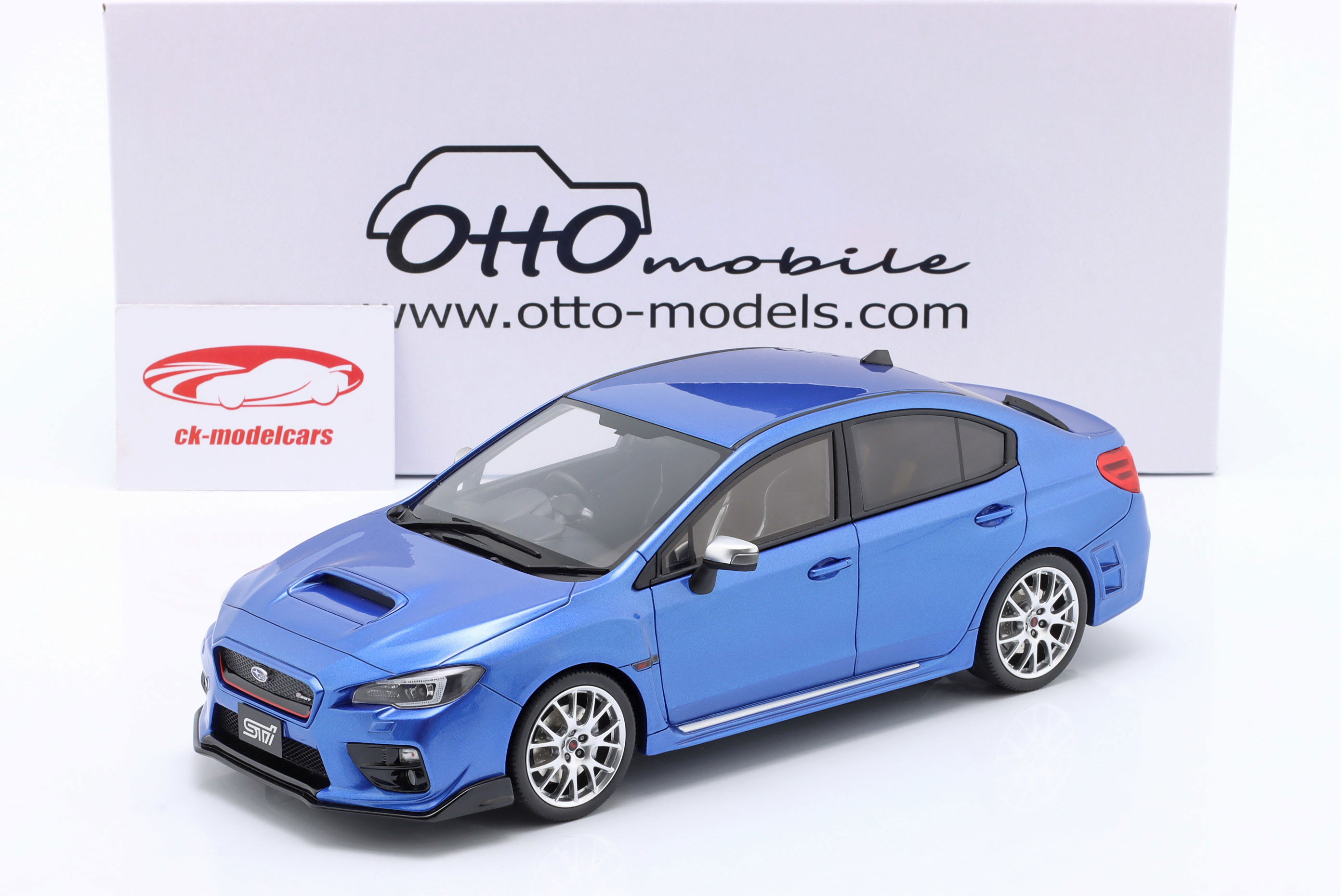 Ottomobile 1:18 Subaru WRX Sti S207 year 2015 blue metallic OT1182