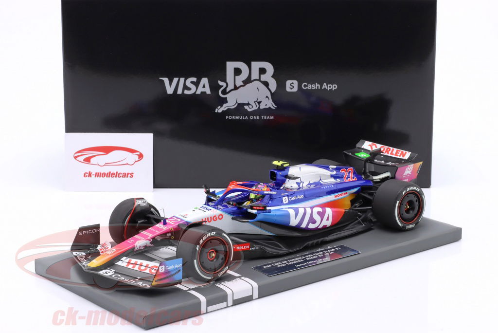 Minichamps 1:18 Yuki Tsunoda RB VCARB 01 #22 7th Miami GP Formula