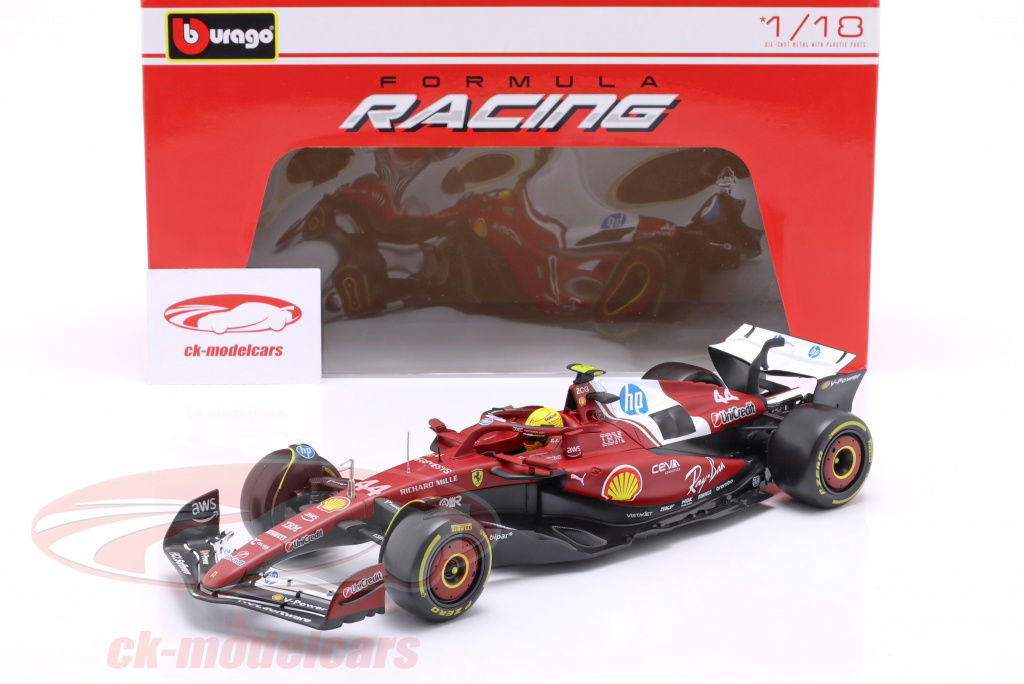 Bburago 1:18 Lewis Hamilton Ferrari SF-25 #44 Formula 1 2025 18