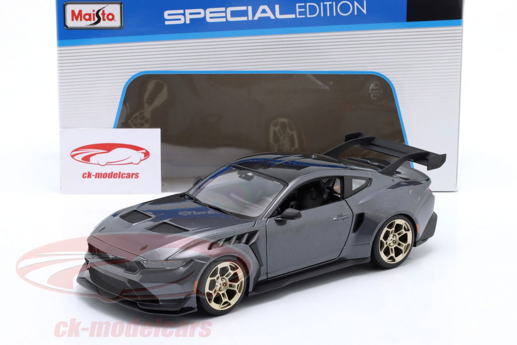 Maisto 1:18 Ford Mustang GTD 建設年 2025 グレー メタリック 31468