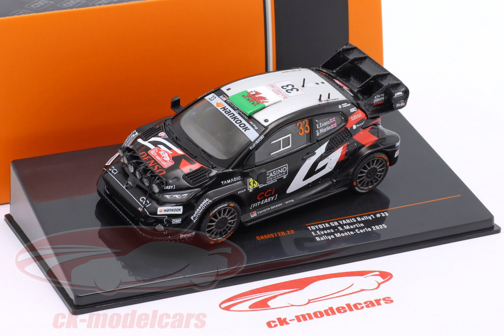 Ixo 1:43 Toyota GR Yaris Rally1 #33 2nd Rallye Monte Carlo 2025