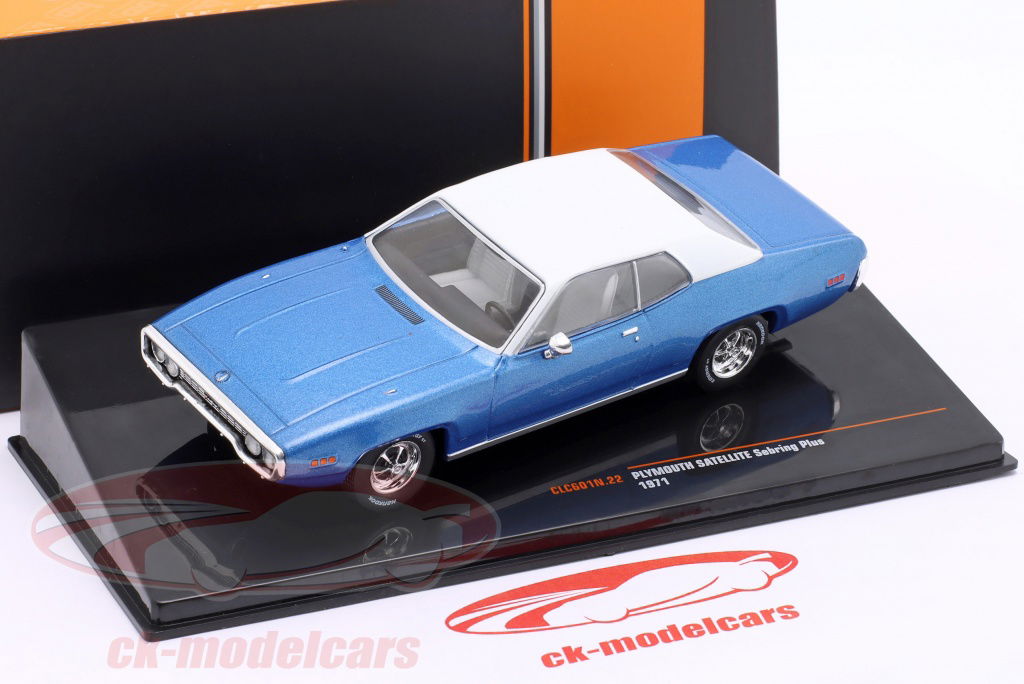 Ixo 1:43 Plymouth Satellite Sebring Plus year 1971 blue metallic