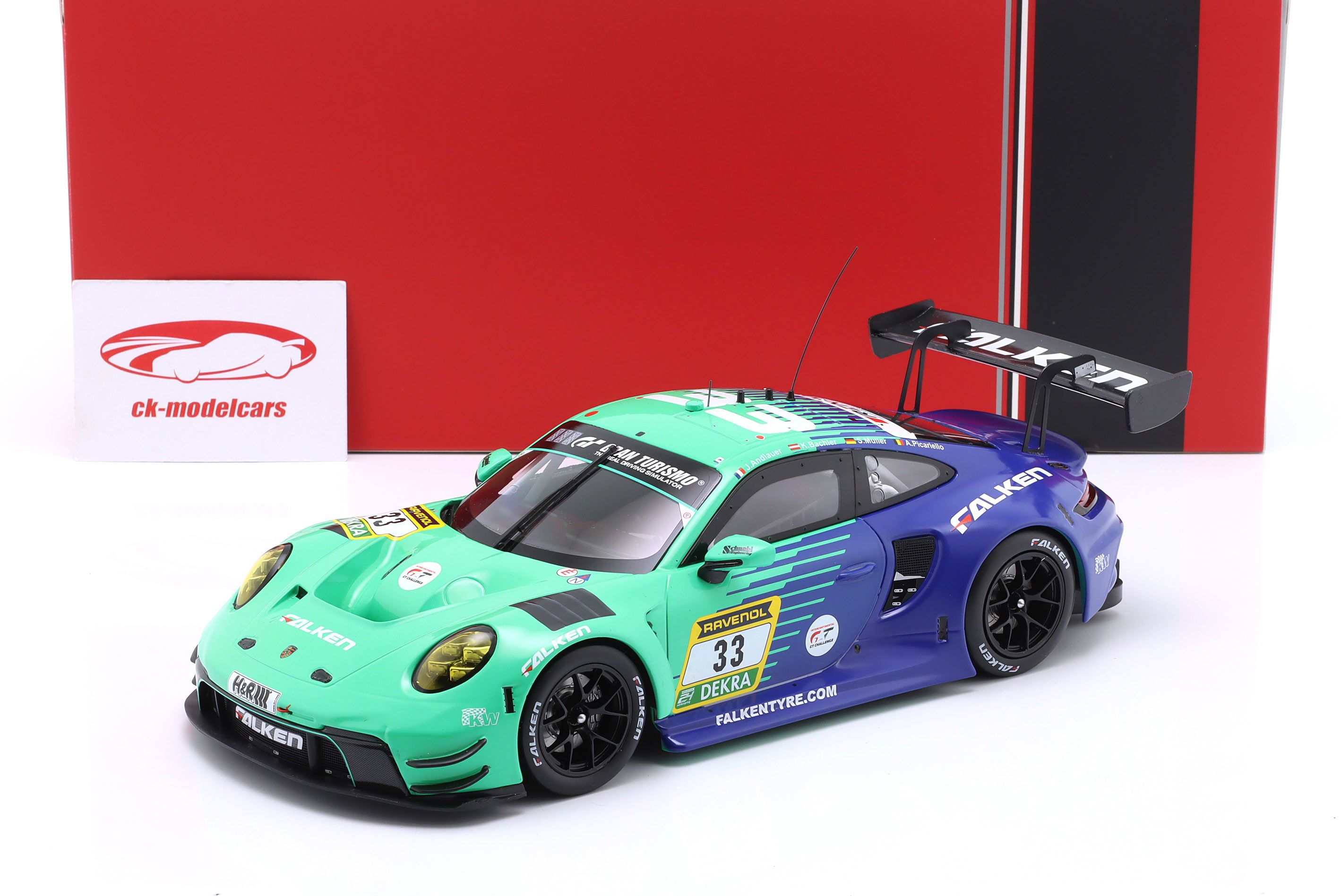 Ixo 1:18 Porsche 911 GT3 R #33 6th 24h Nürburgring 2024 Falken