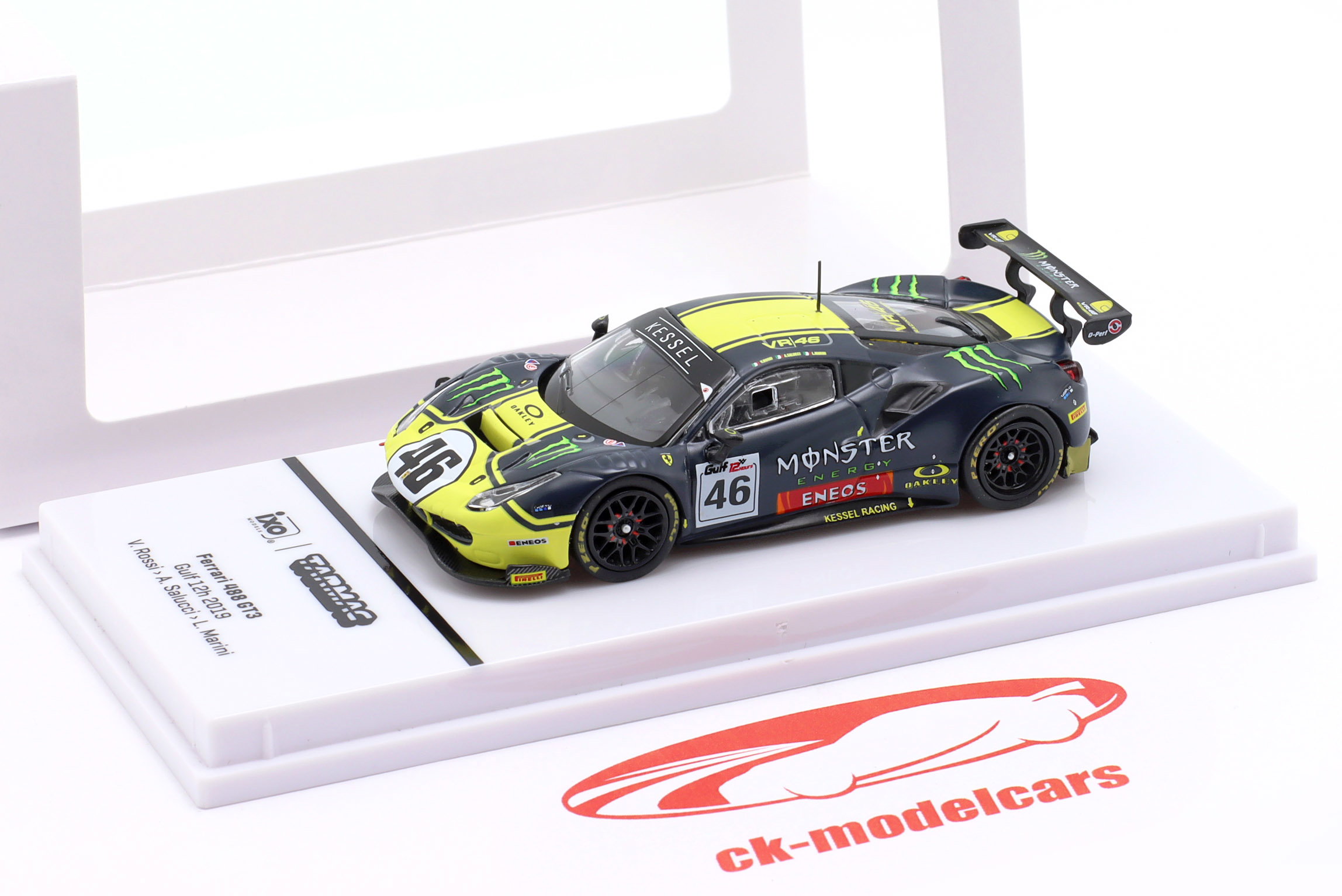 Tarmac Works 1:64 Ferrari 488 GT3 #46 12h Gulf 2019 Rossi, Salucci
