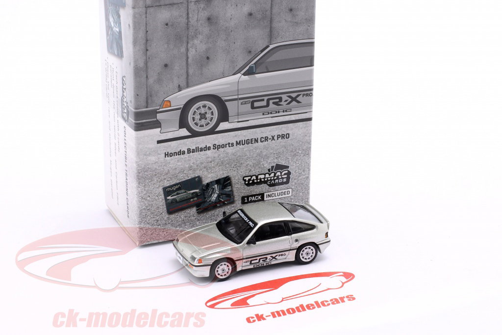 Tarmac Works 1:64 Honda Ballade Sports Mugen CR-X Pro 銀 T64G