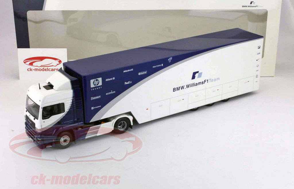 BMW - BMW . Williams F1 Team トランスポーター　1/43 Minichamps 1:43 MAN TGA BMW Williams F1 racing team