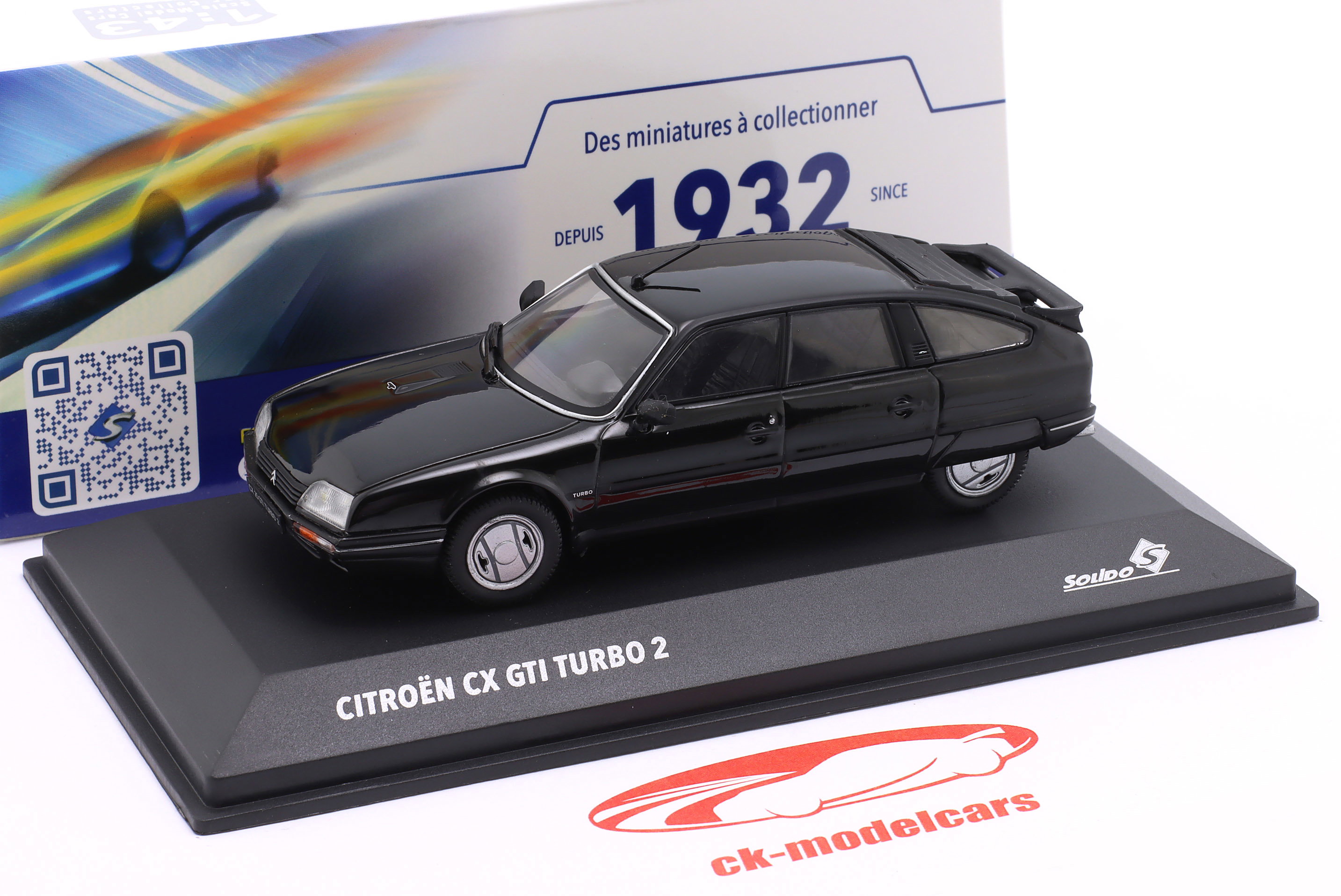 Solido 1:43 Citroen CX GTI Turbo II 建設年 1989 オニキスブラック