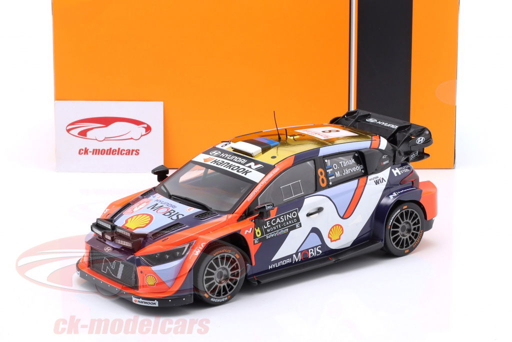 Ixo 1:18 Hyundai i20 N Rally1 #8 5th rally Monte Carlo 2025 Tänak