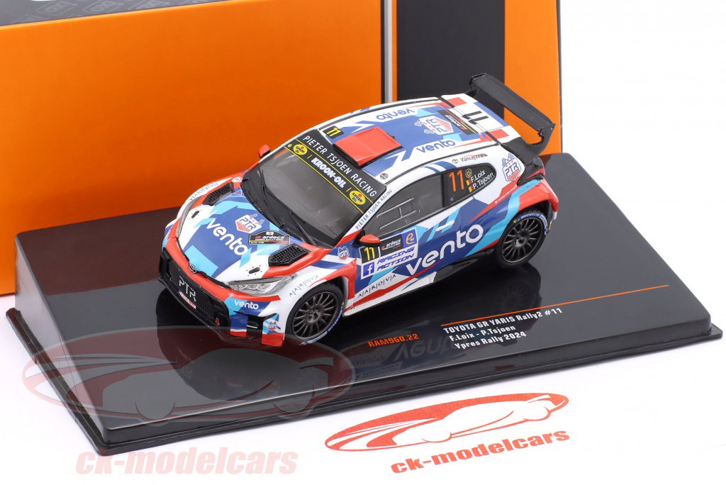 Ixo 1:43 Toyota GR Yaris Rally2 #11 6th rally Ypres 2024 Loix