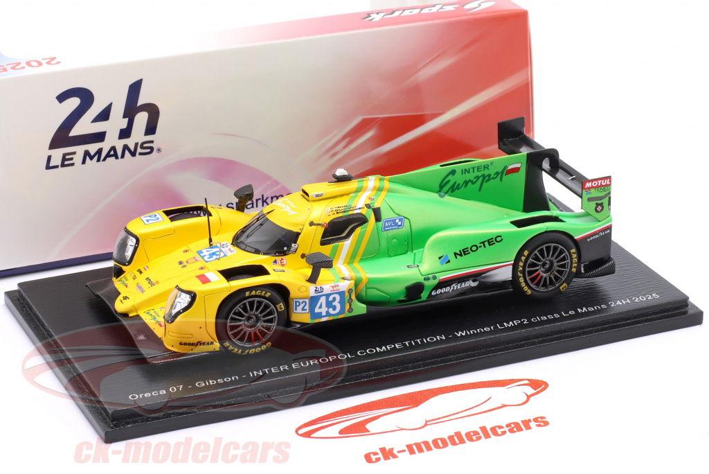 Spark 1:43 Oreca 07 #43 24h LeMans 2025 Yelloly, Smichowski