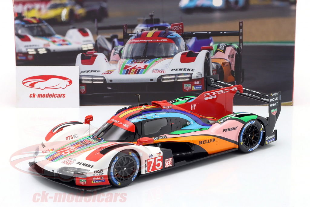 Ixo 1:18 Penske Porsche 963 #75 24h LeMans 2023 Jaminet, Nasr