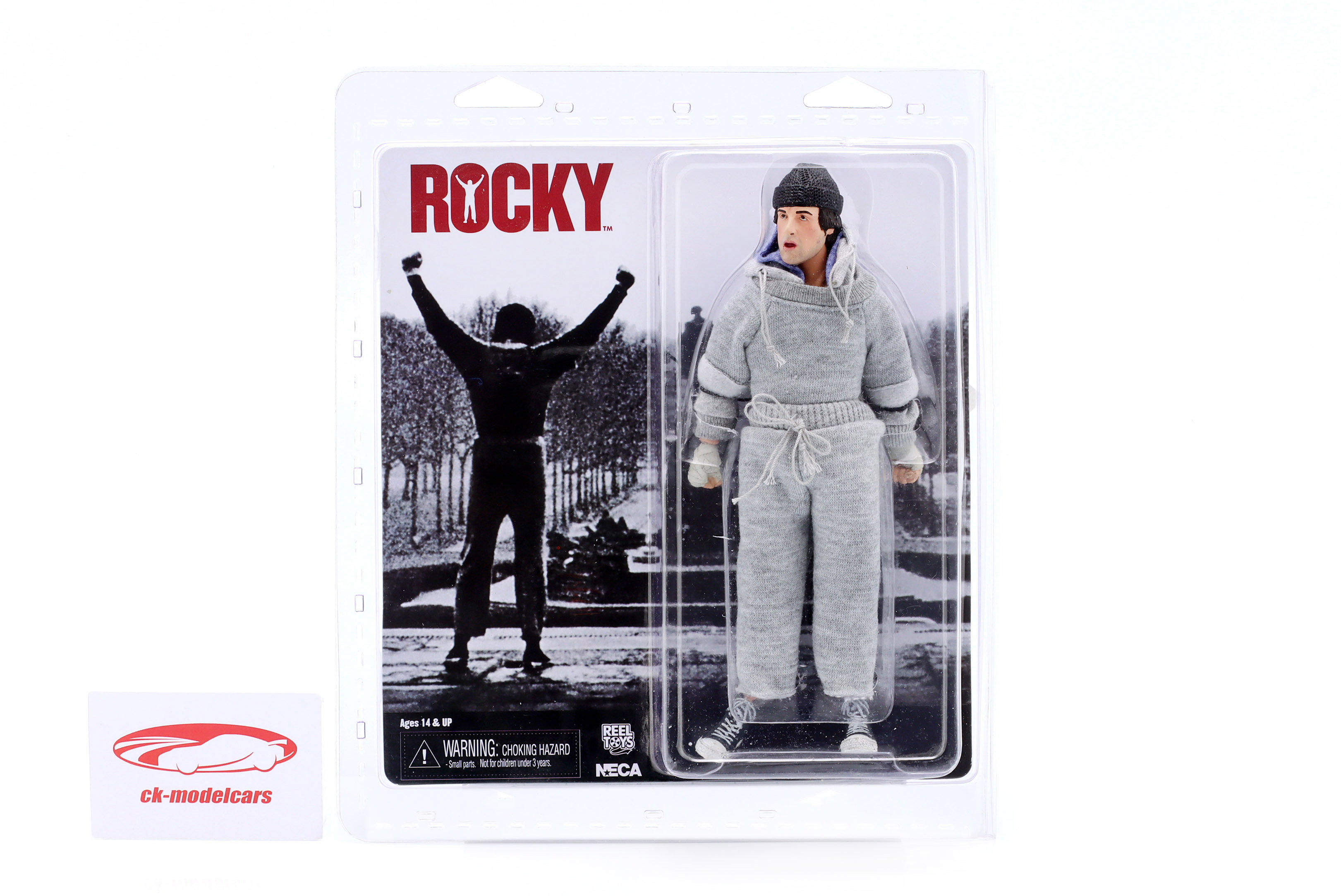 Neca Rocky Balboa Action figure with Sweatsuit grey 20cm