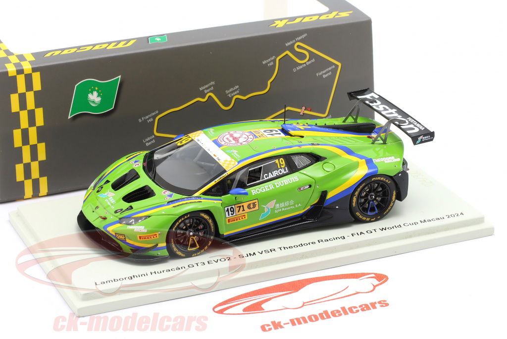 1/43 Lamborghini Huracán GT3 Evo.2 #85 Spark 1:43 Lamborghini Huracan GT3 EVO2 #19 FIA GT World Cup Macau