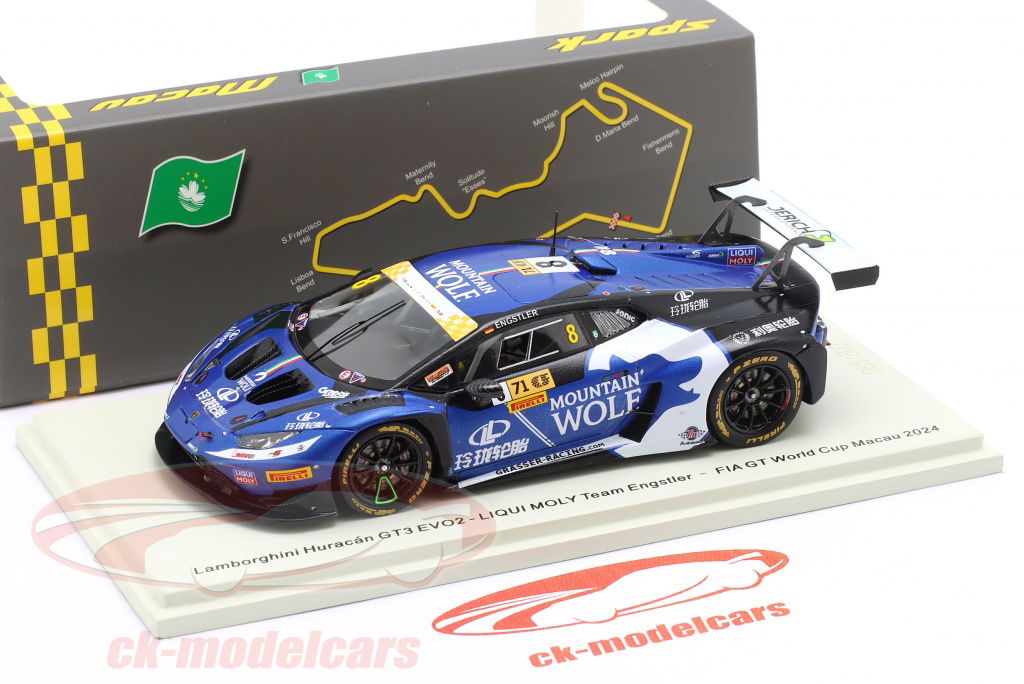 Spark 1:43 Lamborghini Huracan GT3 EVO2 #8 FIA GT World Cup Macau