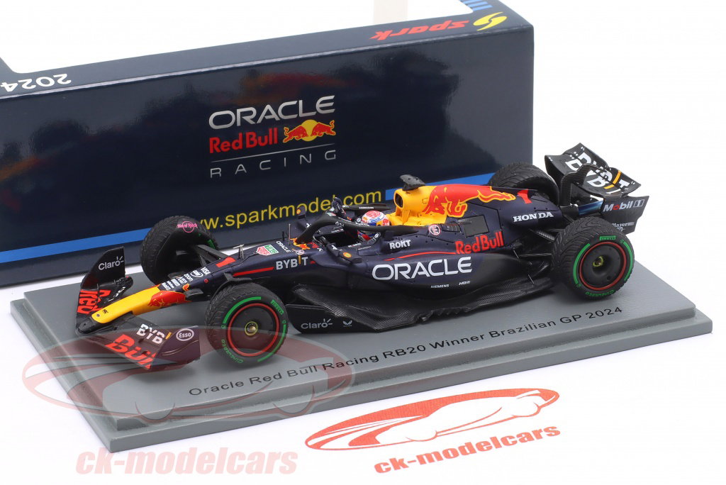 Spark 1:43 Max Verstappen RB20 #1 Winner Brazil GP Formula 1 World