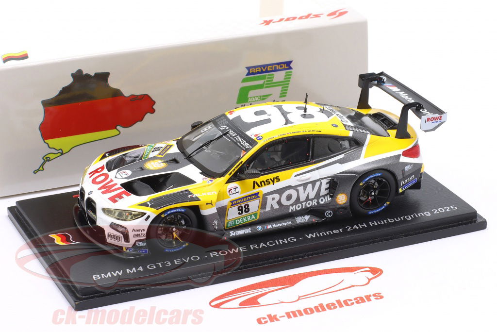 Spark 1:43 BMW M4 GT3 Evo #98 Winner 24h Nürburgring 2025 Rowe