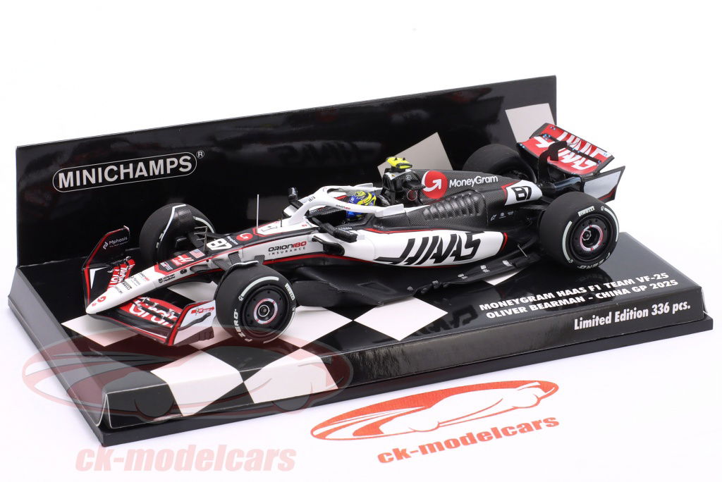 Minichamps 1:43 Oliver Bearman Haas VF-25 #87 8th China GP Formula