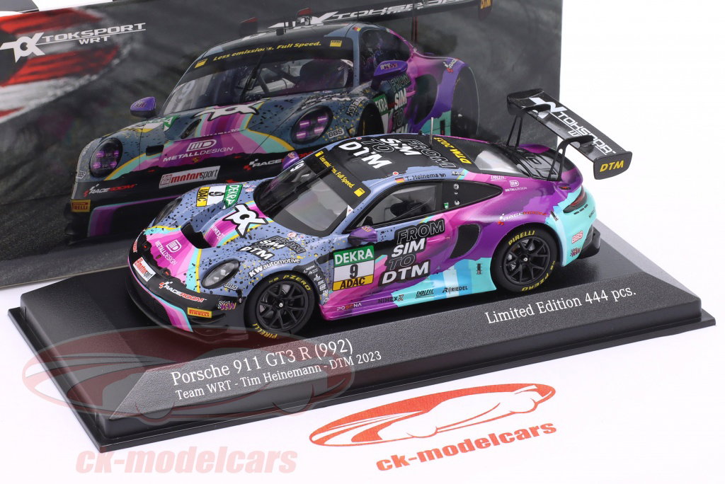 Minichamps 1:43 Porsche 911 GT3 R #9 DTM 2023 Tim Heinemann