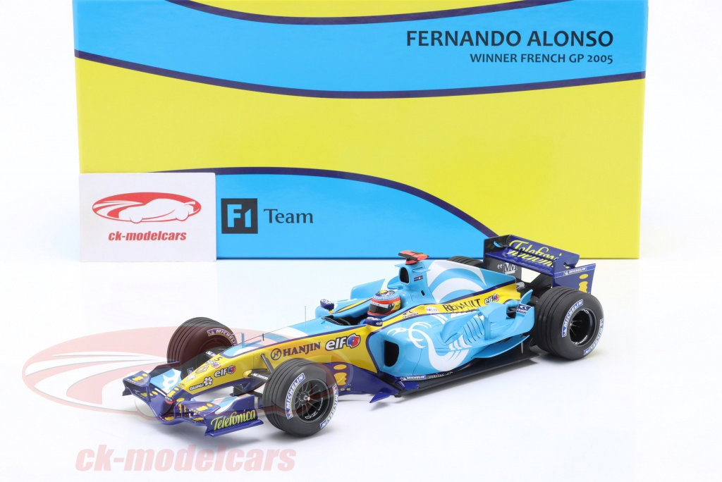 Minichamps 1:18 F. Alonso Renault R25 #5 Winner French GP Formula