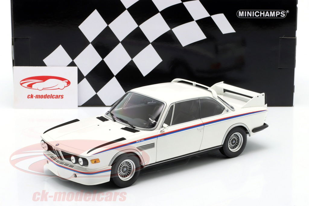 ミニカー MINICHAMPS BMW 3.5 CSL 1:18 Minichamps 1:18 BMW 3.0 CSL (E9) year 1973 white 155028136 model