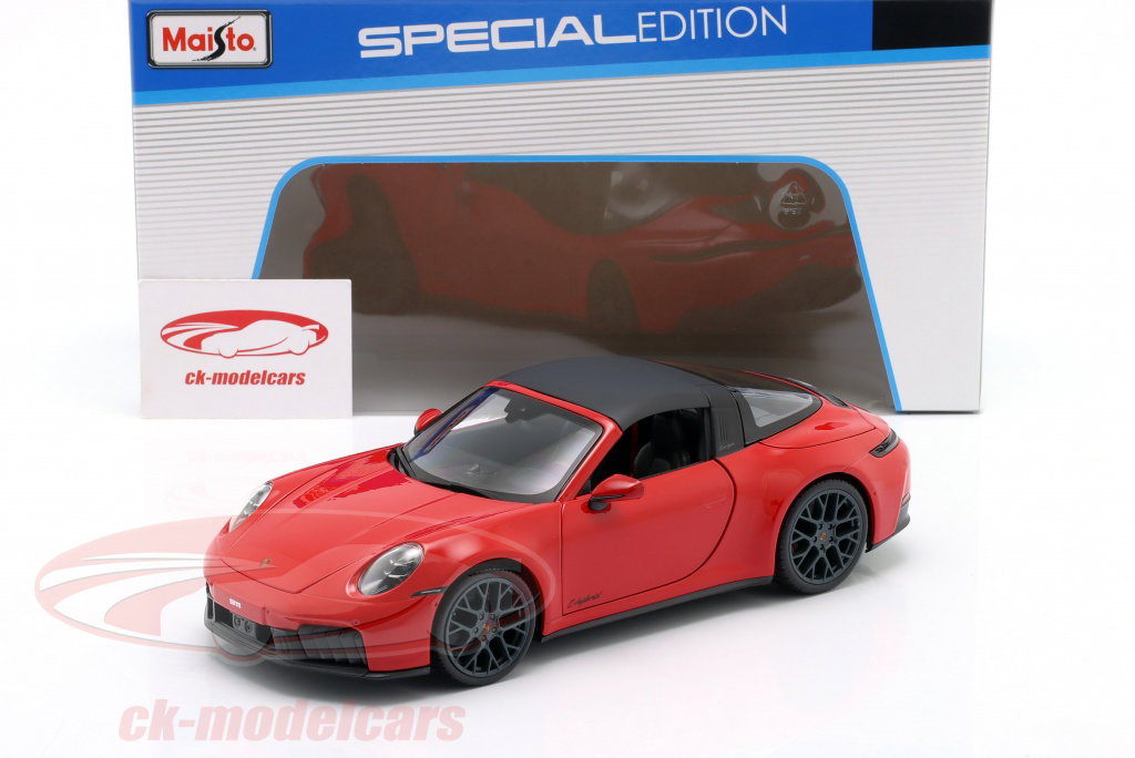 新品 Maisto 1/18 Porsche 911 Targa 4 GTS Maisto 1:18 Porsche 911 (992.2) Targa 4 GTS Hybrid Year 2025